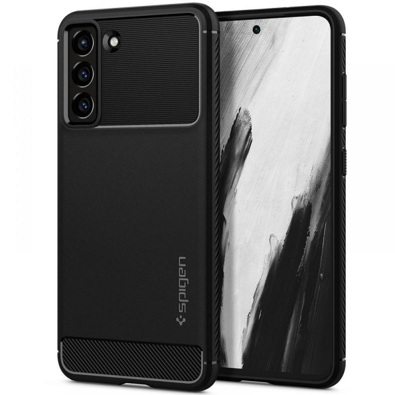 Kryt Spigen Armor na Samsung Galaxy S21 FE 5G Uhlíkové vlákno, Elegant  Čierny