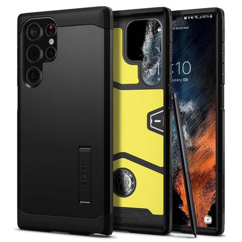 Kryt Spigen Armor na Samsung Galaxy S22 Ultra Čierny
