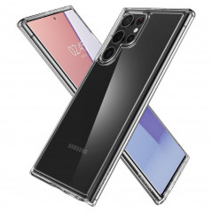 Kryt Spigen Ultra Hybrid na Samsung Galaxy S22 Ultra Krištáľovo čistý  Transparentný