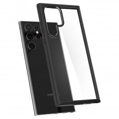 Kryt Spigen Ultra Hybrid na Samsung Galaxy S22 Ultra Krištáľovo čistý  Matná čierna
