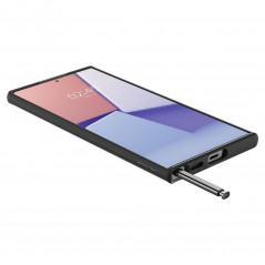 Kryt Spigen Ultra Hybrid na Samsung Galaxy S22 Ultra Krištáľovo čistý  Matná čierna