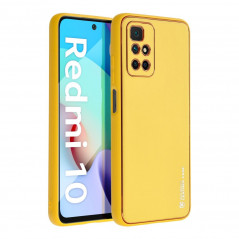 Kryt Leather na XIAOMI Redmi 10 Žltý