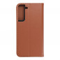 Peňaženkové puzdro Leather case SMART PRO na Samsung Galaxy S22 Plus Elegant  Hnedý