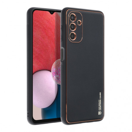 Kryt Leather na Samsung Galaxy A04s Čierny