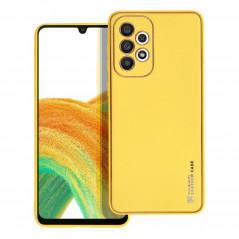 Kryt Leather na Samsung Galaxy A33 Žltý
