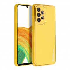 Kryt Leather na Samsung Galaxy A33 Žltý