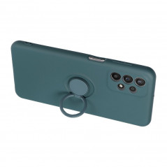Kryt Silicone ring na Samsung Galaxy A12 Zelený