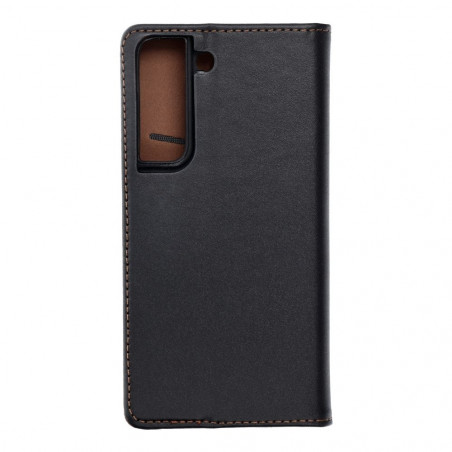Peňaženkové puzdro Leather case SMART PRO na Samsung Galaxy S22 Elegant  Čierny 