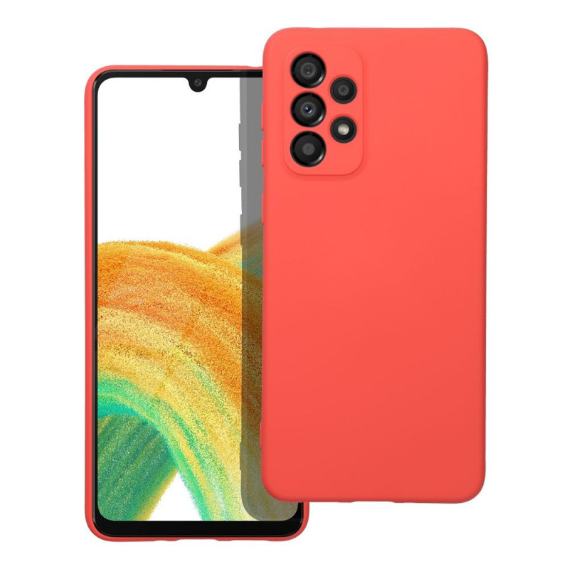 Kryt Silicone na Samsung Galaxy A33 Elegant  Broskyňový