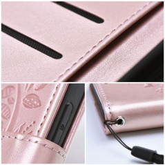 Peňaženkové puzdro MEZZO Book na Samsung Galaxy S22 Strom  Ružovo-zlatý