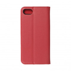 Peňaženkové puzdro Leather case SMART PRO na Apple iPhone SE 2022 5G Elegant Vinovo červený