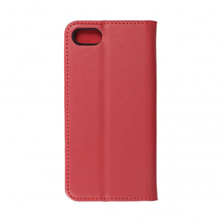 Peňaženkové puzdro Leather case SMART PRO na Apple iPhone SE 2022 5G Elegant Vinovo červený