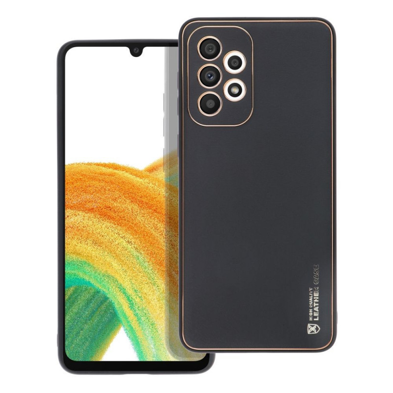 Kryt Leather na Samsung Galaxy A33 Čierny