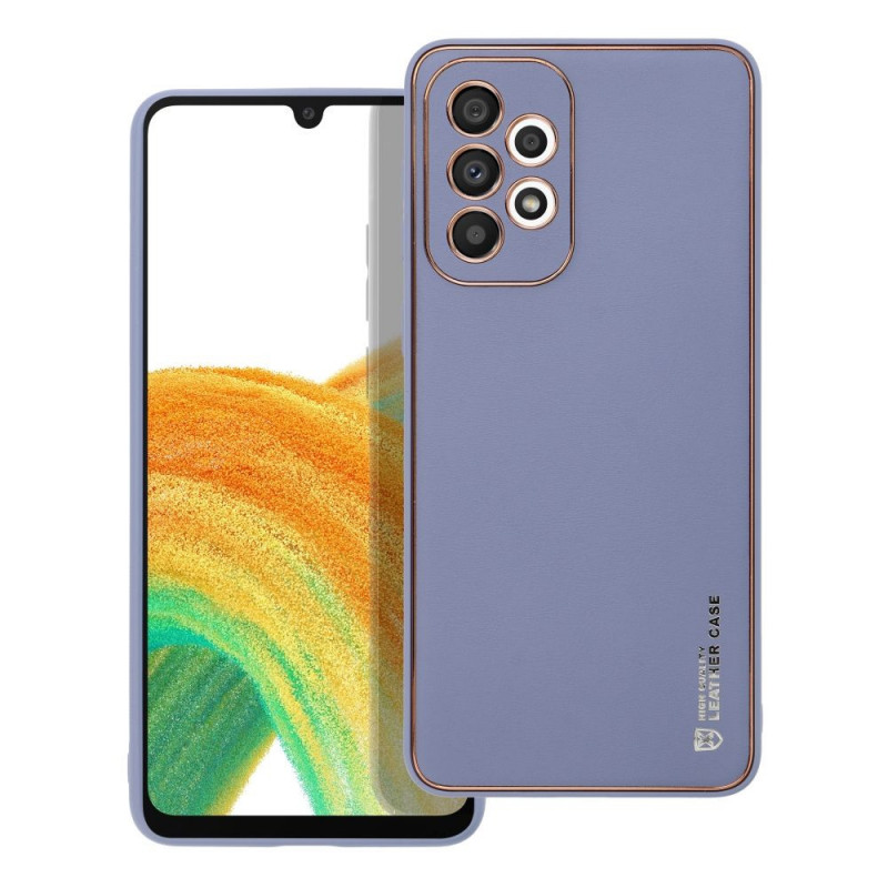 Kryt Leather na Samsung Galaxy A33 Modrý