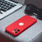 Kryt Soft na Apple iPhone 12 Pro Červený