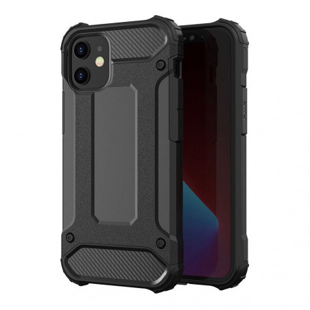 Tvrdený kryt Armor na Apple iPhone 12 Pro Čierny
