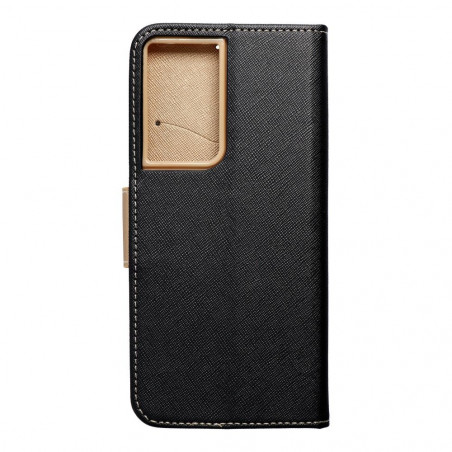 Peňaženkové puzdro Fancy Book na Samsung Galaxy S21 Ultra 5G Čierny