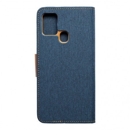 Peňaženkové puzdro CANVAS Book na Samsung Galaxy A21s Námornícka modrá