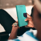 Peňaženkové puzdro Fancy Book na Apple iPhone SE 2022 5G Mätová / Námornícka modrá
