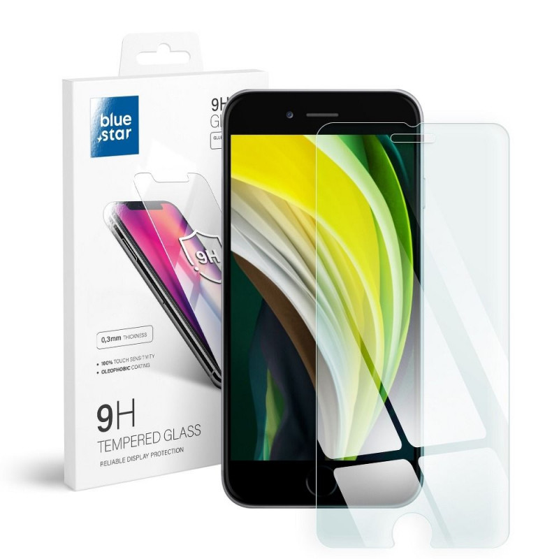 Ochranné sklo Blue Star 9H na Apple iPhone SE 2020 Transparentný 