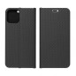 Peňaženkové puzdro LUNA Book Carbon na Samsung Galaxy A41 Uhlíkové vlákno, Elegant  Čierny