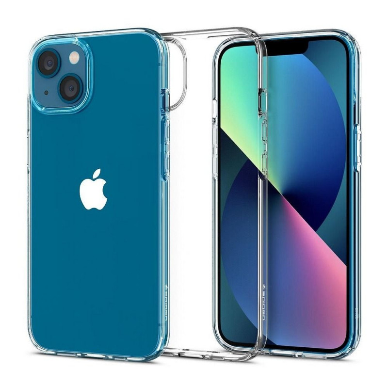 Kryt Spigen Liquid Crystal na Apple iPhone 13 Krištáľovo čistý  Transparentný