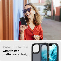 Kryt Spigen Ultra Hybrid na Apple iPhone 13 Krištáľovo čistý  Matná čierna mrazivá
