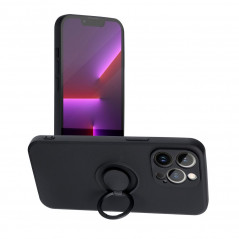 Kryt Silicone ring na Apple iPhone 12 Pro Max Čierny