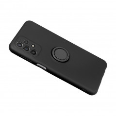 Kryt Silicone ring na Samsung Galaxy A12 Čierny