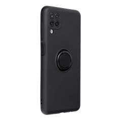 Kryt Silicone ring na Samsung Galaxy A12 Čierny