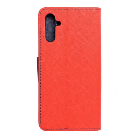 Peňaženkové puzdro Fancy Book na Samsung Galaxy A04s Červený / Námornícka modrá