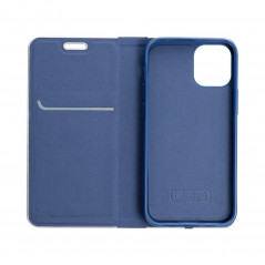 Peňaženkové puzdro LUNA Book Carbon na XIAOMI Redmi Note 10 Pro Max Uhlíkové vlákno, Elegant  Modrý