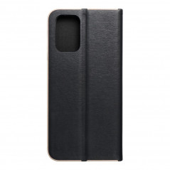 Peňaženkové puzdro LUNA Book Gold na XIAOMI Redmi Note 10S Elegant Čierny
