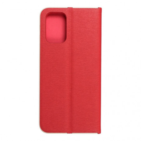 Peňaženkové puzdro LUNA Book Gold na XIAOMI Redmi Note 10S Elegant Červený