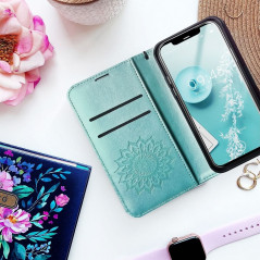 Peňaženkové puzdro MEZZO Book na Samsung Galaxy S20 FE Mandala  Zelený