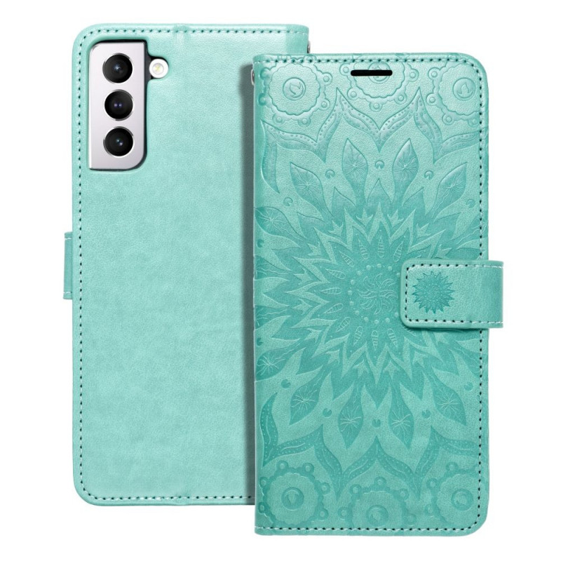 Peňaženkové puzdro MEZZO Book na Samsung Galaxy A12 Mandala  Zelený