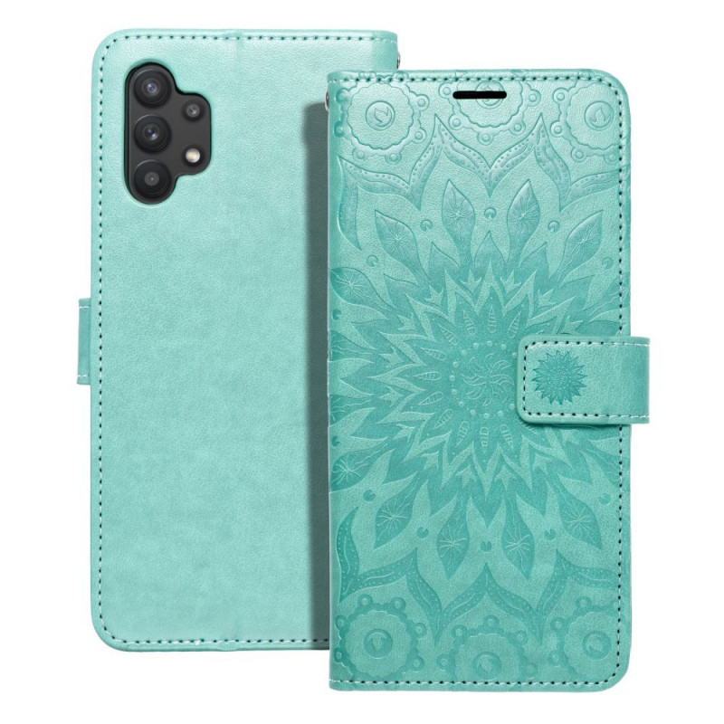 Peňaženkové puzdro MEZZO Book na Samsung Galaxy A32 LTE Mandala  Zelený