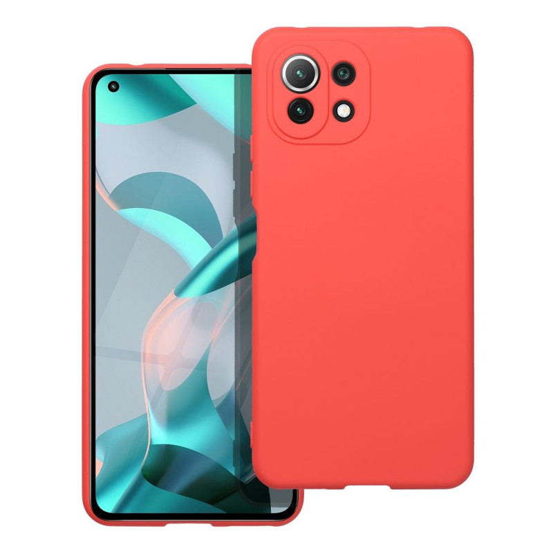 Kryt Silicone na XIAOMI Mi 11 Lite Elegant  Broskyňový