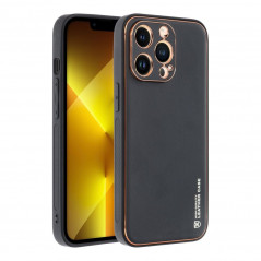 Kryt Leather na Apple iPhone 11 Čierny