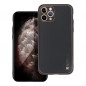 Kryt Leather na Apple iPhone 11 Pro Čierny