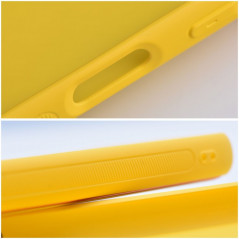 Kryt Leather na Apple iPhone 12 Pro Žltý