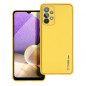 Kryt Leather na Samsung Galaxy A32 LTE Žltý