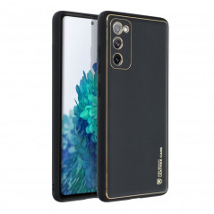 Kryt Leather na Samsung Galaxy S20 FE Čierny