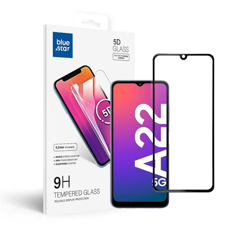 Ochranné sklo Blue Star 9H na Samsung Galaxy A22 LTE Transparentný
