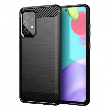 Kryt Carbon na Samsung Galaxy A52 LTE Elegant Čierny