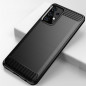 Kryt Carbon na Samsung Galaxy A52 LTE Elegant  Čierny