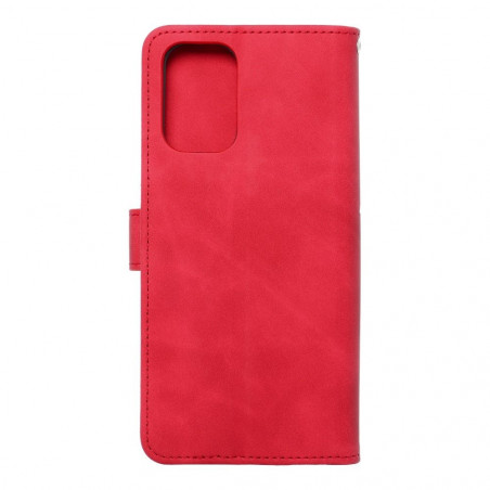 Peňaženkové puzdro MEZZO Book na XIAOMI Redmi Note 10S Červený