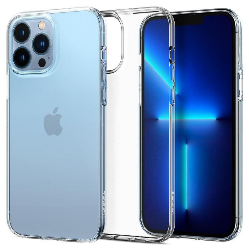 Kryt Spigen Liquid Crystal na Apple iPhone 13 Pro Krištáľovo čistý  Transparentný