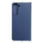 Peňaženkové puzdro LUNA Book Carbon na Samsung Galaxy S22 Plus Uhlíkové vlákno, Elegant  Modrý