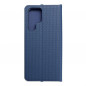 Peňaženkové puzdro LUNA Book Carbon na Samsung Galaxy S22 Ultra Uhlíkové vlákno, Elegant  Modrý